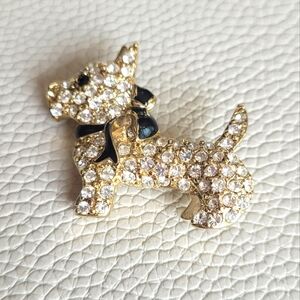 Monet Scottie Dog Brooch